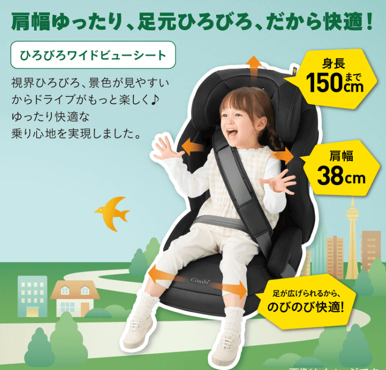 コンビ
３才
ジュニアシート
設計