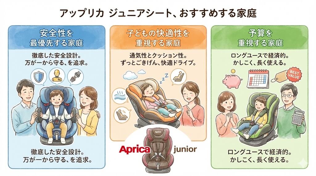 アップリカ
おすすめ 
ジュニアシート