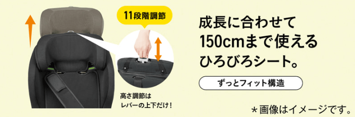 コンビ
肩ベルト調整