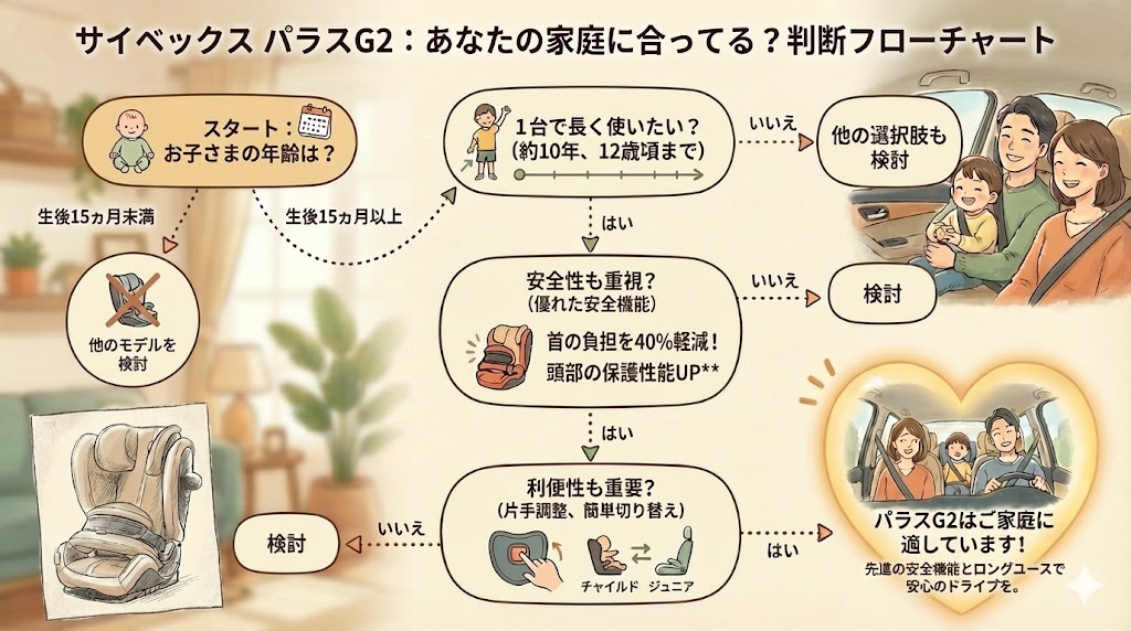 パラスG2購入判断のフローチャート