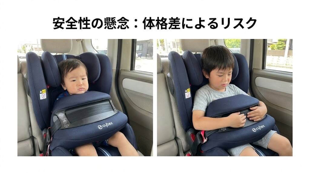 体格差によるインパクトシールドのリスク