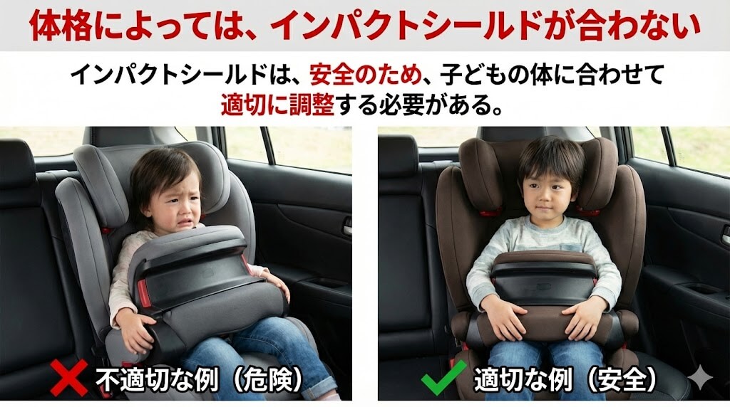 インパクトシールドがきついという口コミ