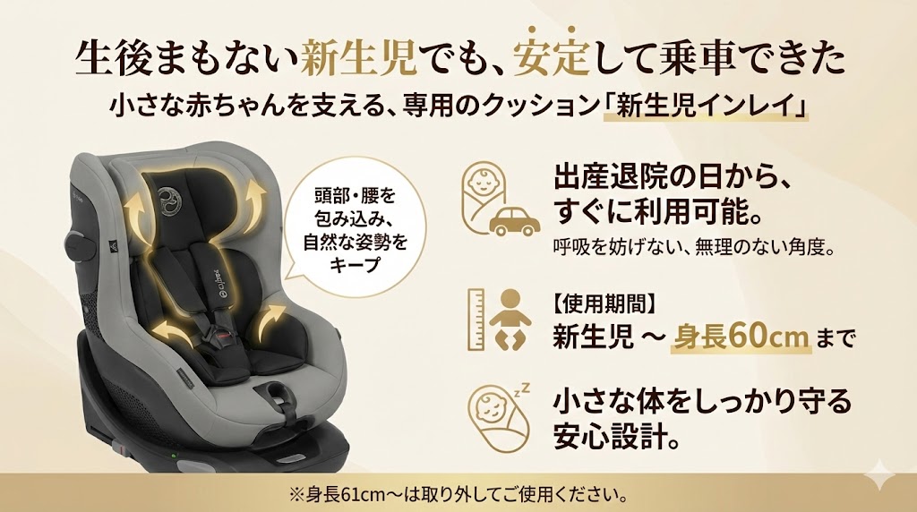 サイベックス 
シローナGi i-Size
口コミ
良い
新生児
出産退院