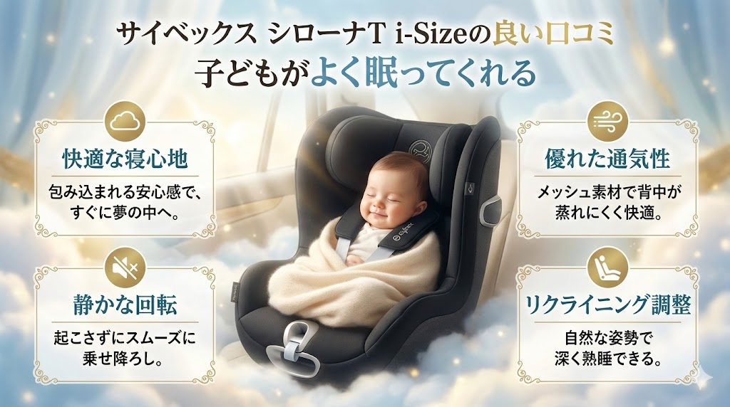 サイベックス
シローナT i-Size
口コミ
良い
乗り心地