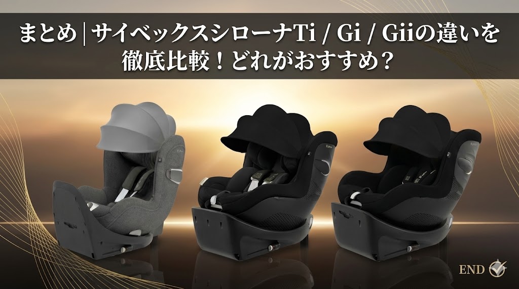 シローナT i-Size
シローナ G i-Size
シローナ Gi i-Size
違い
比較
まとめ