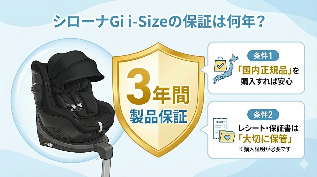 サイベックス 
シローナGi i-Size
口コミ
保証期間