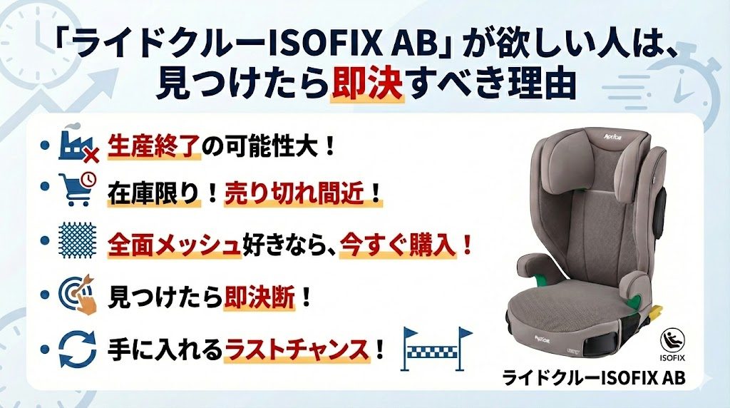 ライドクルーISOFIX AB
即決