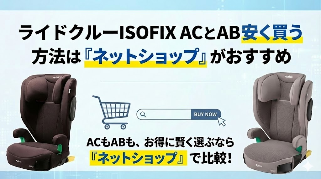 ライドクルーISOFIX AC
ライドクルーISOFIX AB
ネットショップ