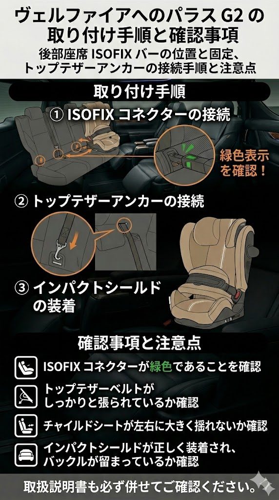 パラスG2
ヴェルファイア
取り付け手順
