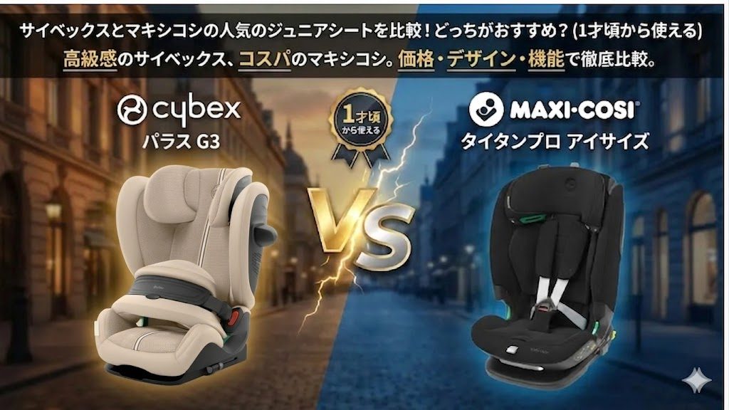 サイベックス
マキシコシ
ジュニアシート
1才頃から使える
比較