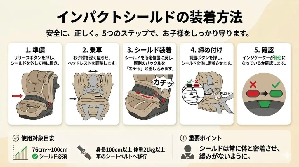 パラスg3
インパクトシールド
装着
乗せ方