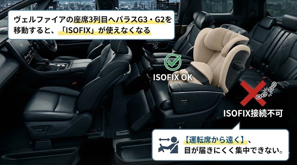 パラスG3・G2
ヴェルファイア
ISOFIX