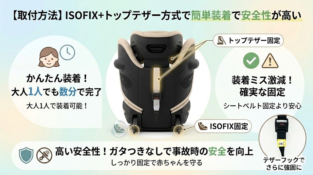 パラスg3
ポップピットg
isofix
取付方法