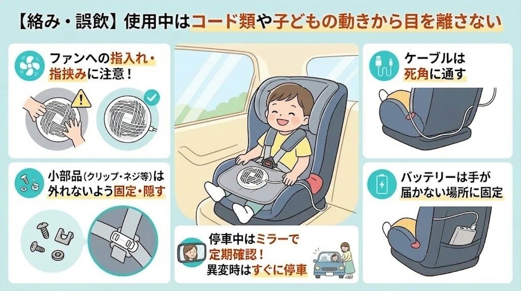 エアラブ5
絡み
誤飲
注意点
子ども