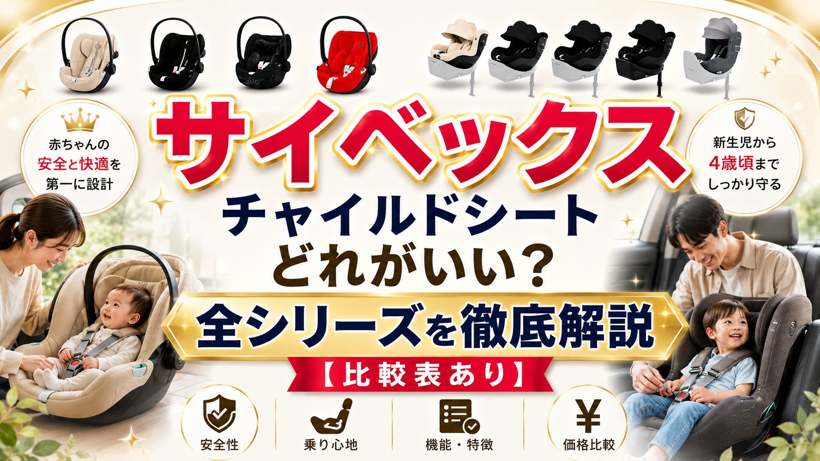 サイベックス チャイルドシート 比較 どれがいい